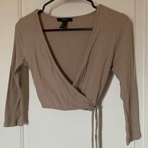 Forever 21 Wrap Crop Top